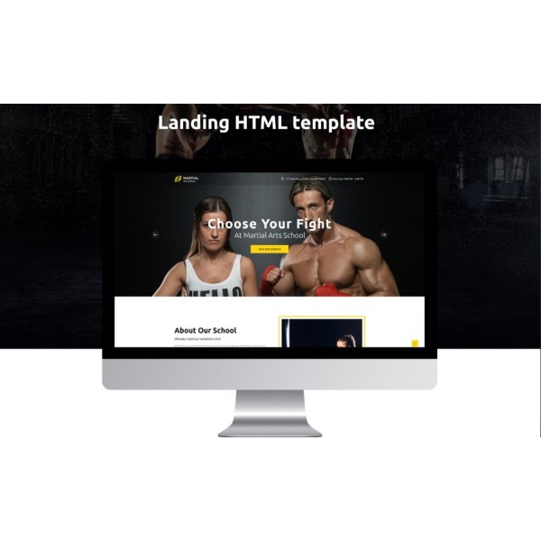 Martial Arts School — HTML-шаблон посадочной страницы для школы боевых искусств.