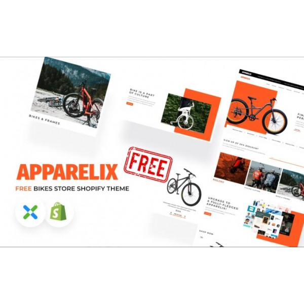 Apparelix — Shopify-тема для магазина велосипедов