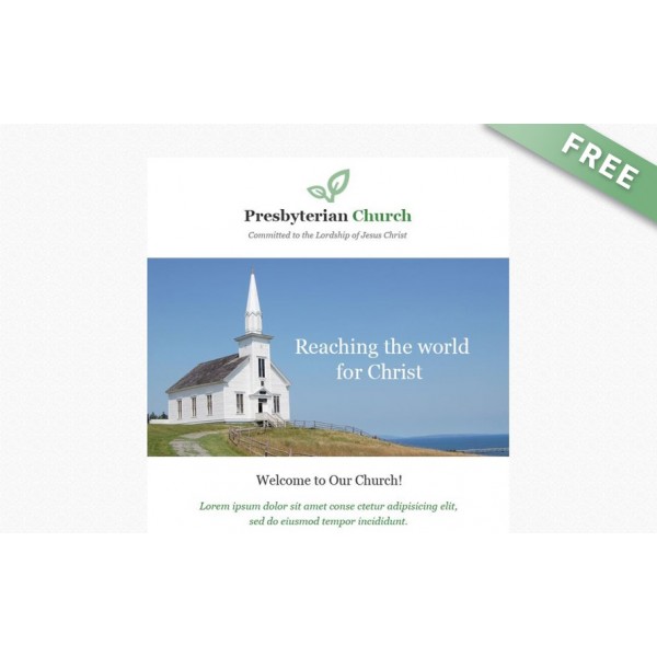 PresbyterianChurch — Шаблон рассылки для общины церкви