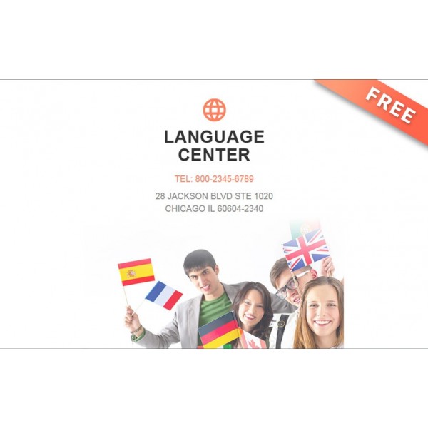 Language School Newsletter — Шаблон рассылки для языковых школ