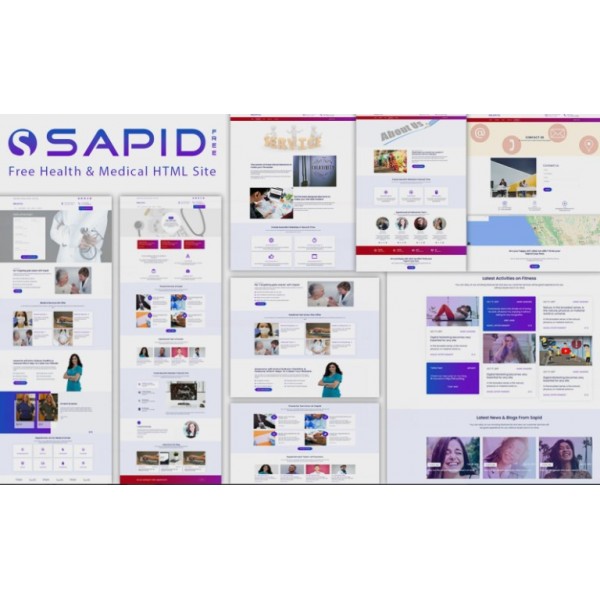  Sapid - HTML-шаблон сайта для сферы здоровья