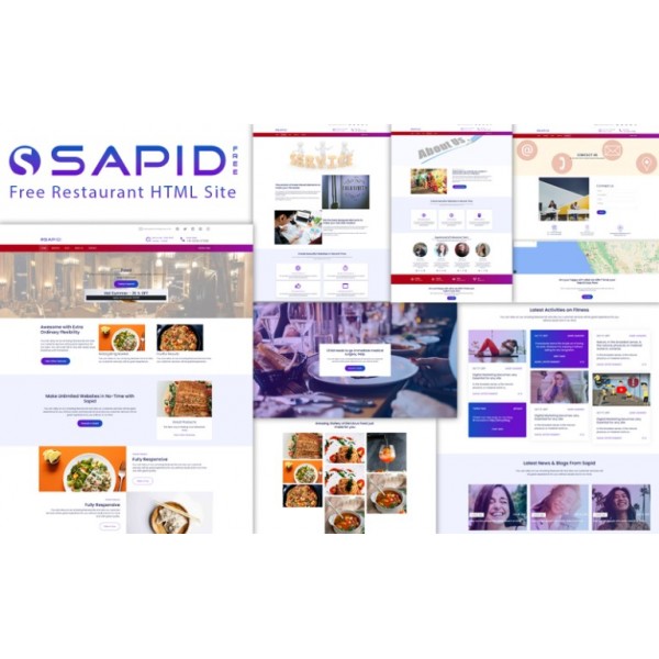  Sapid - HTML-шаблон сайта для ресторанов