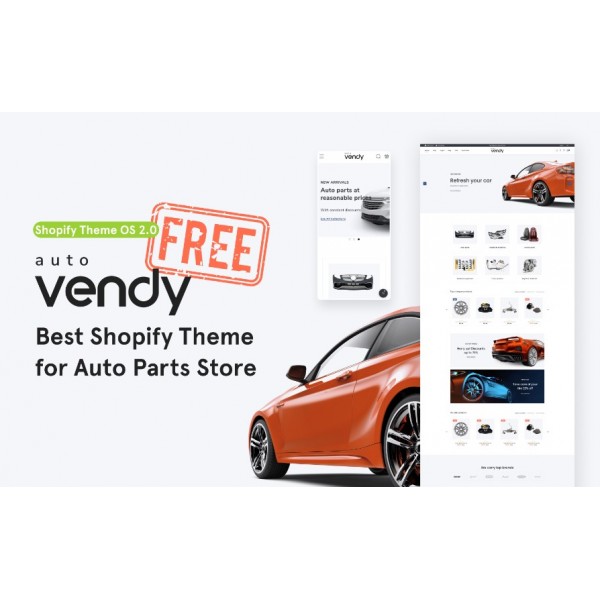 Vendy — Shopify-тема для магазина автозапчастей