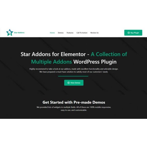 Star Addons for Elementor - Плагин и виджеты для конструктора страниц Elementor