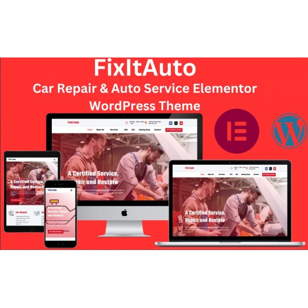 FixItAuto - Тема WordPress для автосервисов и ремонта автомобилей