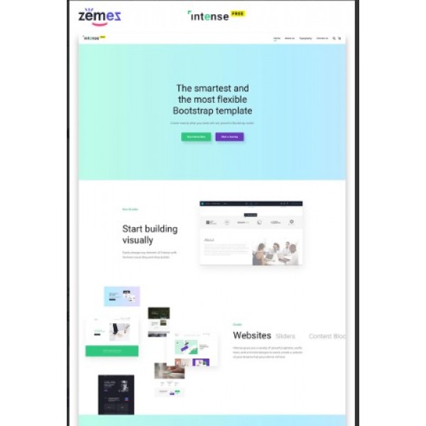 Intense – HTML шаблон для бизнес-сайта